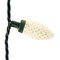 Kurt Adler 66-Foot UL 100-Light Warm White LED Faceted C9 Green Wire String Lights